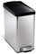 simplehuman, 10 Liter, profil Treteimer gebürsteter Stahl, gebürsteter Stahl, 5 Jahre Garantie
