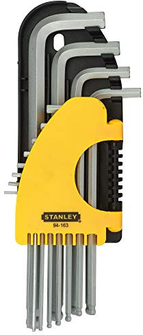Stanley Lot de 12 tournevis et clés hexagonales à extrémité sphérique impériale
