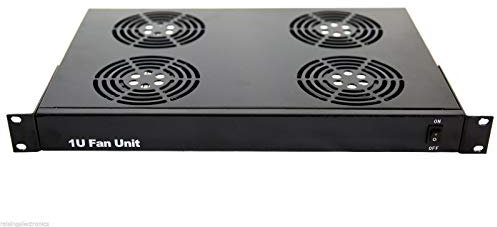 Rising 1U Rack Mount Fan Unit With 4 Fans For Sever network data rack