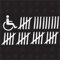Rollifahrer Strichliste - Sticker