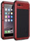 Lanhiem iPhone 7 Plus Case, iPhone 8 Plus Case Tough Armour Heavy Duty Shockproof Metal Case with Built-in Glass Screen, 360 Full Body Protective Cover for 7+ 8 Plus, Dust Proof Design -Red