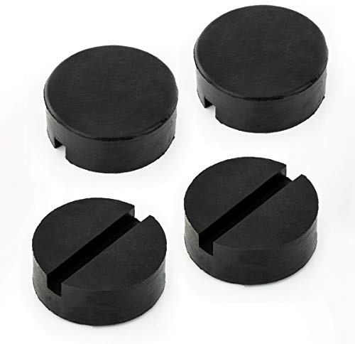 LST 4x Adapter Wagenheberaufnahme Hebebühnen Gummi Block Klotz mit Nut Universal