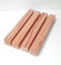 4 Pieds de Table en Bois Carré Hêtre Noyau, Lattes de Bois Brut (6x6x45cm Long)