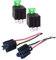 Relé de Fusible de Encendido/Apagado de 12 V, 30A automóvil 4-Pin Fusible Montaje zócalo con Cables de 14 AWG para Servicio Pesado, Paquete de 2