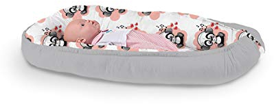 Multifunktionale Kuschelnest Babynest Kokon für Babys und Säuglinge, Nestchen, Reisebett, 100% Baumwolle, antiallergisch