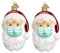 URFEDA 2020 Weihnachtsmann mit Maske, Personalisierte Weihnachten Dekorationen Ornamente Weihnachtsmann Weihnachtsbaum Hängen Anhänger Survivor Weihnachtsbaumschmuck Kinder Weihnachten Geschenk