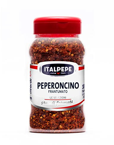 Italpepe, Peperoncino Frantumato, Ideale per Dare una Nota Leggermente Piccante ai Tuoi Piatti, Ottimi per Piatti a Base di Sughi, Salse e Carne, Confezione 170 gr
