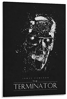 Filmposter The Terminator, Vintage-Film, Leinwand, Wanddekoration, Kunstdruck, für Büro, Wohnzimmer, Schlafsäle, Häuser – Geschenke für den Freund, 60 x 90 cm