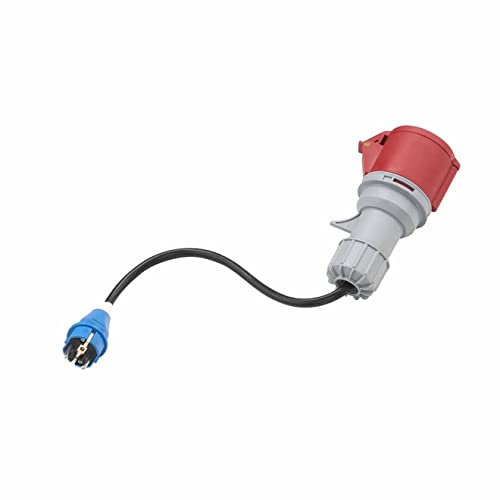 EV1 Adapter für Wallbox Stecker CEE rot 32A zu Schuko EU 16A Haushaltstromnetz