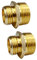 GESHATEN 1,9 cm (3/4 Zoll) GHT männlich x 2,5 cm NPT männlicher Anschluss, Messing-Gartenschlauch-Adapter, industrieller Metall-Messing-Gartenschlauch auf Rohrverschraubungen (2 Stück)