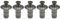 Poolzilla 5 Pack Stainless Steel Pool Cover Anchors for Concrete and Pavers, Made of High Grade SS 304 for Added Durability