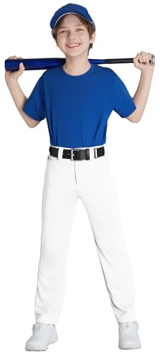 QBK Baseballhose für Kleinkinder, Jungen, 2T, 3T, 4T, 5T bis 17 Jahre, Softball-Hose, Kinder, T-Shirt, Ballhose