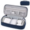 Yundoor Electronics Organizer Travel Case, Carrying Pouch Bag for Travel Essentials, for Cable, Charging Cord, External Hard Drive, Portable Power Bank (Navy Blue)