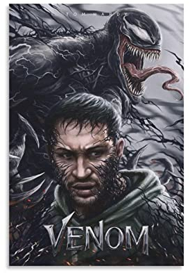 Enartly Leinwand Bilder Kunst Venom-11 Poster, dekoratives Gemälde, Wohnzimmer, Poster, Schlafzimmer, Gemälde 30x50cm Kein Rahmen