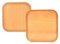 ZOOMPIL Bandeja Madera Rectangular, Bandeja Bambú Rectangular, Mini Bandeja de Bambú Bandeja para macetas suculentas Plato de Madera para Servir para Posavasos, té, café, Pastel, suculento (2 Piezas)