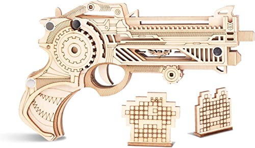 KAYISI DIY Model Jigsaw Puzzle,Truck Puzzle for Adults Model Building Kit-Gift for Birthday/Father's Day (Color : Truck) (Color : Shotgun Rubber Band Gun)