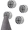 Shakeel 4PCS Self-Adhesive Towel Holders for Kitchen and Bathroom - Multi-Purpose Hooks for Rags, Gloves - With Thread Screws, Can Be Used as Cupboard Handles