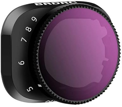 Set di filtri ND variabili per Mini 3/Mini 3 Pro, ND4-ND32 (2-5 stop) e ND32-ND512 (5-9 stop), telaio in lega di alluminio dell'accessorio per obiettivo del drone (VND5-9)