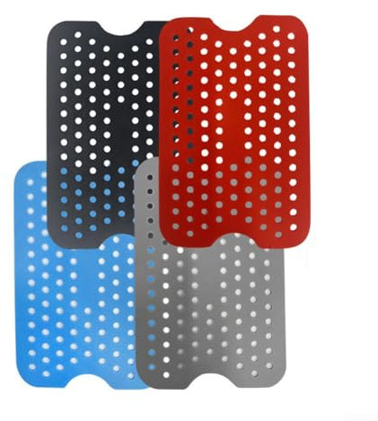 Tapete de silicona para freidora, 4 piezas de tapete para freidora de aire Ninja-Foodi, accesorios reutilizables