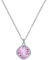 Ted Baker London Crastel Crystal Pendant Necklace for Women (Silver Tone/Light Rose Crystal)