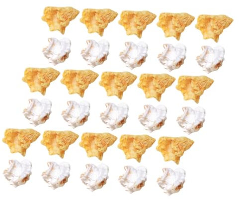 SAFIGLE Popcorn Craft Decoration Fake Popcorn Snack Food Props Mini Popcorn Charm for Home Decor Party Photography