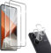 HidWee Cristal Templado Compatible con Xiaomi Redmi Note 13 Pro Plus 5G/Note 13 Pro+ 5G, 2 Protector de Pantalla[3D Cobertura Completa], 2 Protector de Lente Cámara, 9H Anti-Arañazos Vidrio Templado