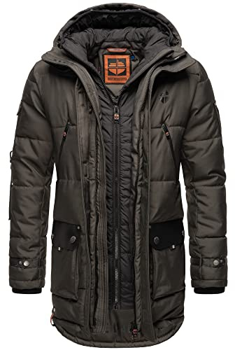 STONE HARBOUR Herren Winterjacke Winterparka Parka Jacke Mantel Wintermantel warm gefüttert Tahaa S-XXL