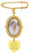 Supcare Damen Brosche mit Foto Oval Anhänger Custom Gravur Personalisierte Broschennadeln Gold Memorial Anstecknadeln Anstecker Charme Photo DIY Pins Clip Zubehör für Brautjungfern
