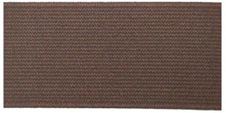 ELSKBRUN 5 Meter 20/25/30/40/50mm breites flaches Gummiband zum Nähen von Kleidungszubehör, Braun, 50mm