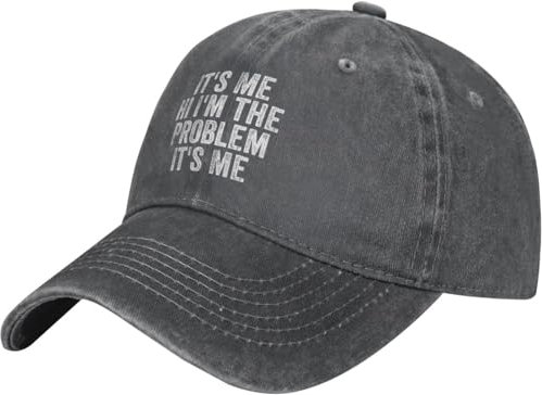 It's Me Hi I'm The Problem and It's Me Geschenke für Frauen Männer Baseball Cap Trucker Hat für Männer Frauen Golf Dad Hats Schwarz