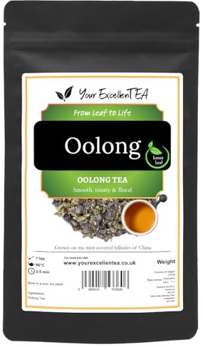 Oolong Loose Leaf Tea, Classic Everyday, Smooth Roasted & Mellow, 100g | Balanced clean finish with toasted depth, suitable hot or iced for relaxed daily drinking, packed in a resealable pouch.
