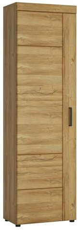 möbelando Stauraumschrank >Cortina< in Grandson Eiche Dekor - 58x195x37,4 (BxHxT)