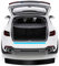 Ladekantenschutz Stoßstangenschutz Kohlefaser Aufkleber für Hyunda-i Kona SX2 EV Elektro Hybrid 2024 2025 Auto Einstiegsleisten Schutzfolie AntiKratz, Black