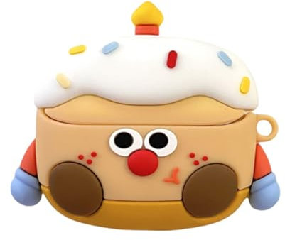 eglixu Funda para auriculares Samsung Galaxy Buds 3/Buds 3 Pro, diseño creativo de dibujos animados, funda protectora de silicona con llavero para niñas y niños (elfo pastel)