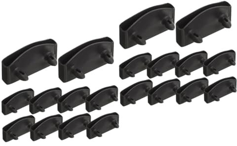 Mikinona 40 STK Befestigungsschnalle Für Das Sofabrett Lamelle Lattenroste Endkappen Für Bettlattenhalter Ersatzset Für Banklatten Haken Lattenhalter Für Bettrahmen Bausätze Black Plastik