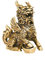 Wall Art Bronzene mythische Biest-Qi-Lin-Statue aus reinem Messing, glückliche Tierfiguren, Ornamente, Heim-Feng-Shui-Wohnzimmerdekorationen und Zubehör Bedroom Decor