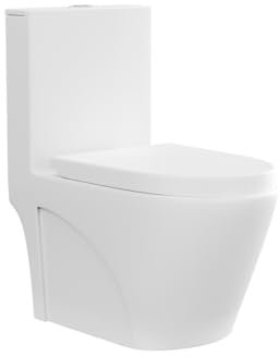 Vente-unique-Inodoro blanco mate de cerámica de pie - Desagüe horizontal - NAGILAM