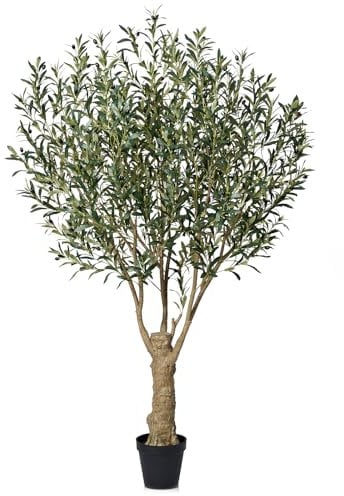 VeriNatural Olivier Artificiel 210cm en Pot-132 Fruits, 2871 Feuilles, Plante Artificielle, Résistante aux UV-Fausse Plante Décorative pour Intérieur & Extérieur,Maison, Bureau, Salon,Balcon,VN160