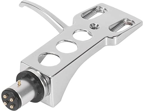 Swiixxer Universal LP Plattenspieler Phono Drehscheibe Kopfschale 4-Pin Aluminium Legierung mit OFC Leadwires für Platten Spieler mit Direktantrieb