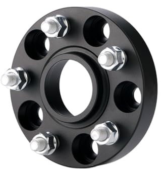 Auto Spurverbreiterung Für Volvo Für S60 M12x1,5 1 Stück Spurverbreiterungsadapter PCD 5x108 CB 63,4 Raddistanzscheiben(Black 20mm)