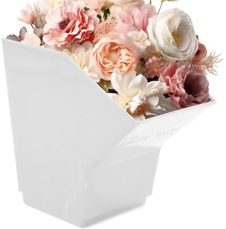 Small Wall Planter, Hanging Flower Pot | Rectangular Wall Mount Wood Succulents for Indoor and Outdoor Decoration