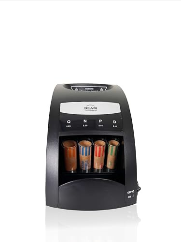Electric Coin Sorter, 1 Row with Value Counting, Patented Anti-Jam Technology