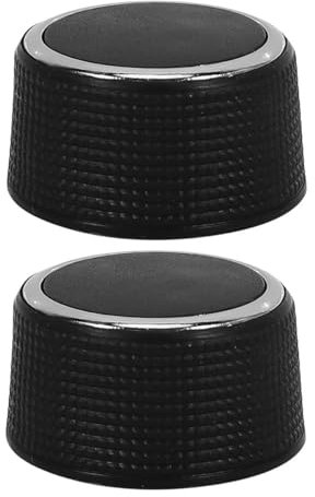 Nicear 2-Pack Stereo Radio Volume Control Knobs Scratch-Resistant ABS Easy Installation Car Audio Volume Button
