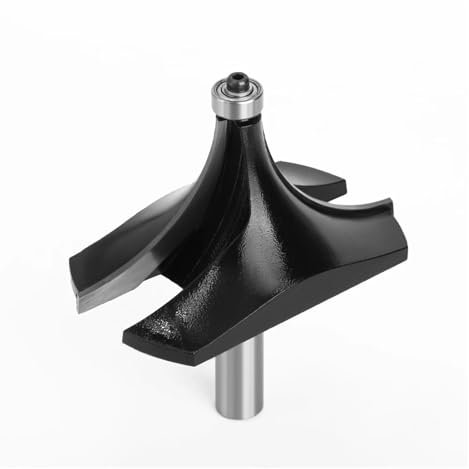 1 broca de fresadora redonda de esquina grande con vástago de 12 mm o 12,7 mm for cantear madera, fresa clásica.(12.7mm)