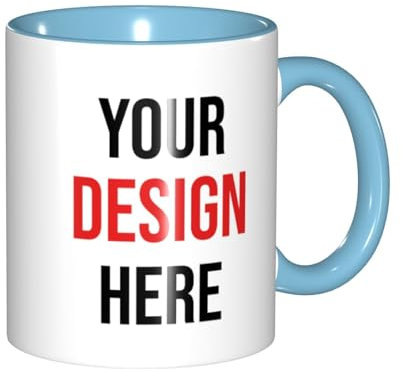 Ayambetus Taza personalizada con texto fotográfico, taza de café personalizada con imagen, tazas de café personalizadas con nombre, taza de doble cara, regalo personalizado para él o ella