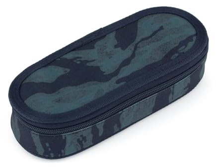 TOPGAL ETUI & Federmäppchen – Gepolstertes Federmäppchen für Schüler & Studenten, mit Zwippschluss, Gummischlaufen & Netzfach, 23×10×5cm (ETUE 25038)