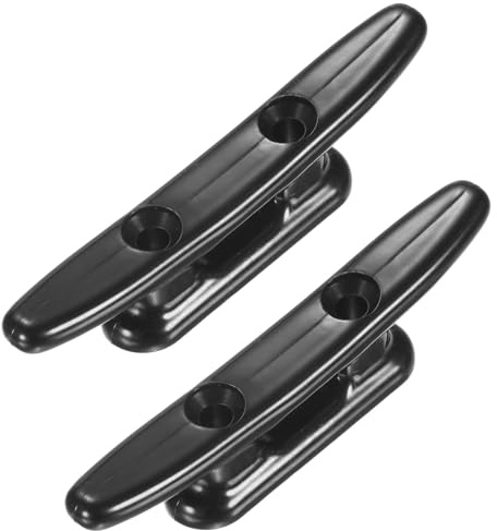 TIXIPEM 2PCS Boat Dock Cleats 3 Inch Nylon 30mm Hole Centers, Black