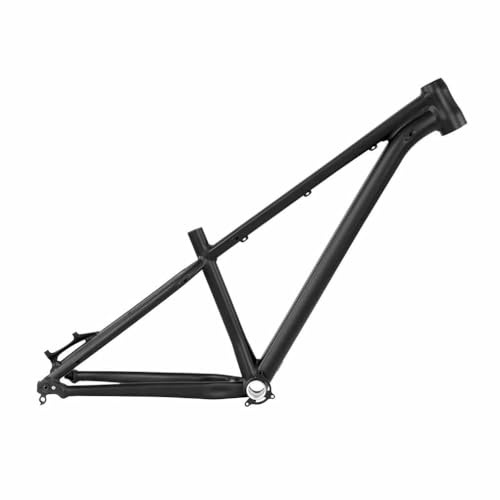 BSFHQS Dirt Jump Bike Rahmen 27,5er 17in Enduro Hardtail Mountainbike Rahmen 12 * 142mm Steckachse Rahmen BSA BB68-73mm Aluminium Legierung Scheibenbremse Rahmen(Black)