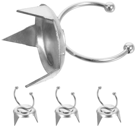 COSMOBETTY 4stücke Teiliges Töpferwerkzeug Fingertip Dipping Tongs aus Metall Leichte Keramik Glasurklammern mit Bogenförmiger Klemme für Präzises Glasieren von Schalen und Tassen