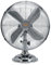 Vinco 70604 Alto livello Ventilatore da tavolo cromato 50w Pala 40cm oscillante